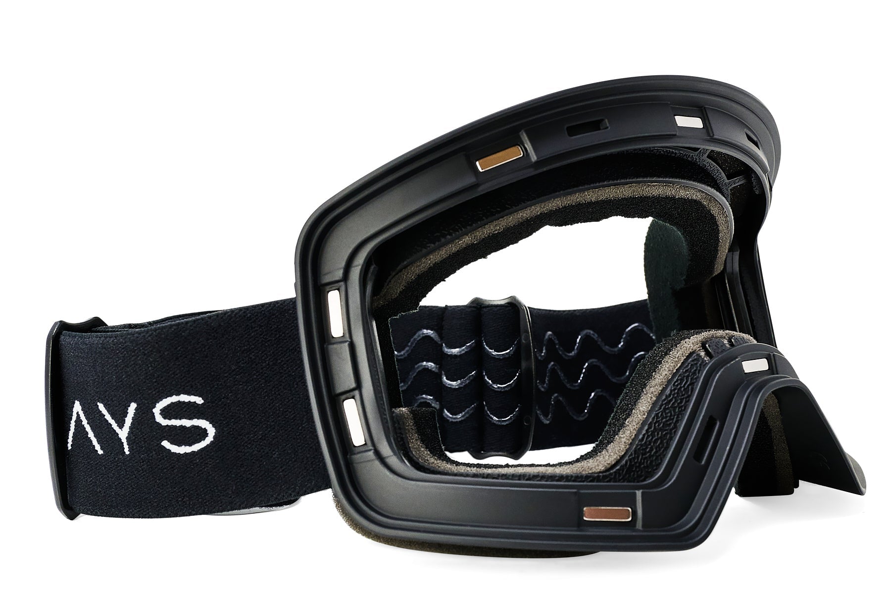 Frontier Snow Goggle   Black Magnetic Frame + Strap (Lens Not Included)