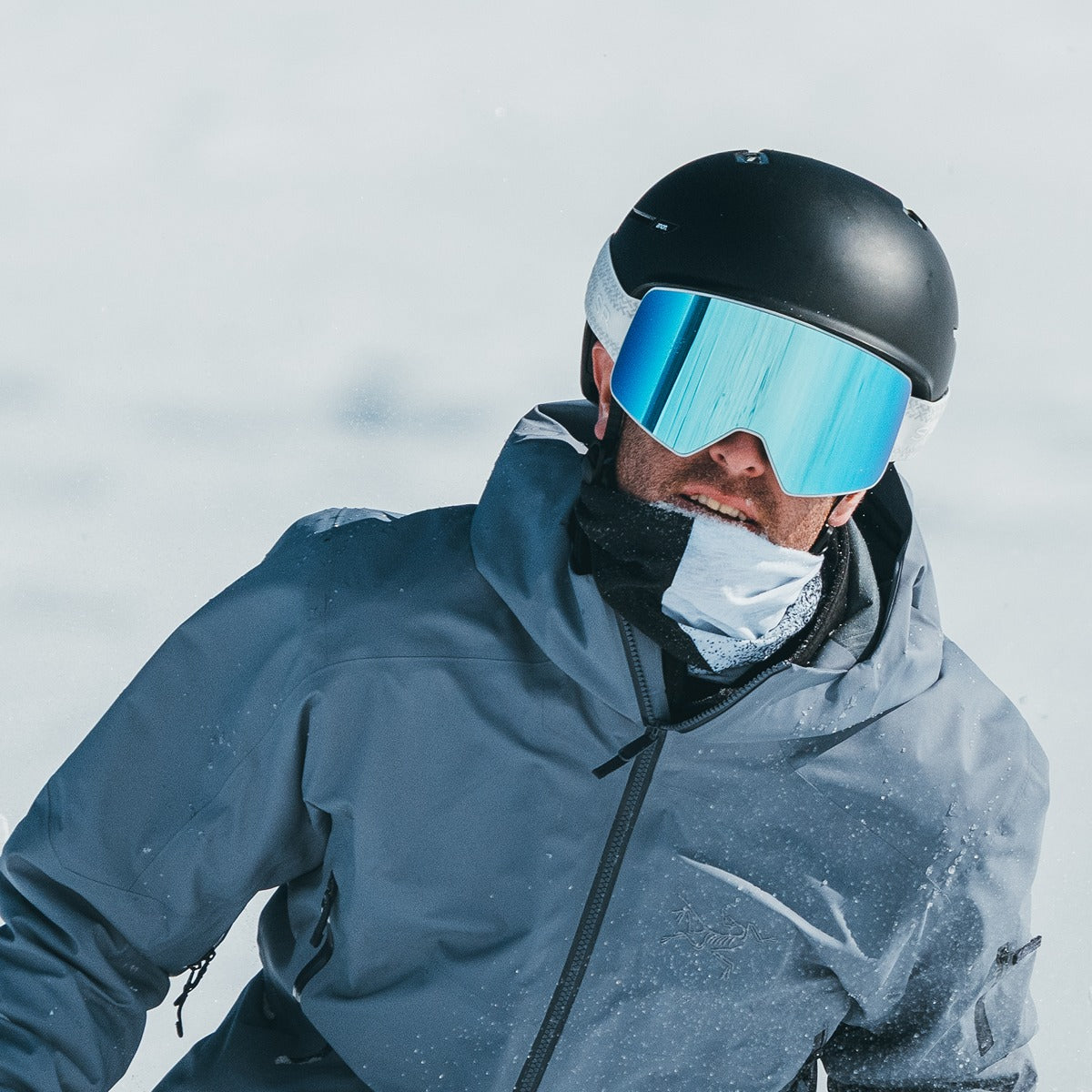Alternative view of Snow Goggle Face Shield   Monochrome